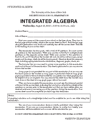 NY State Regents exam in Mathematics: Fair or not? – The Reflective